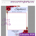 Red Roses Photo Booth Frame template,(16)